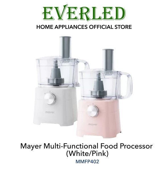 MAYER MultiFunctional Food Processor (White/Pink) [MMFP402] EVERLED
