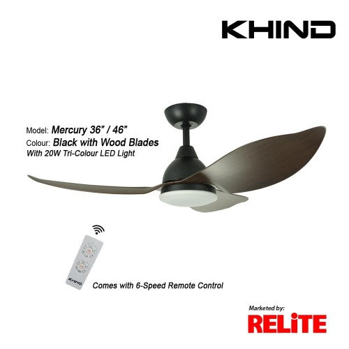 *STANDARD INSTALLATION* Khind DC Mercury 36"/46" with Tri-color LED (Inverter DC Fan) *CDC & Climate Voucher Accepted In Showroom*