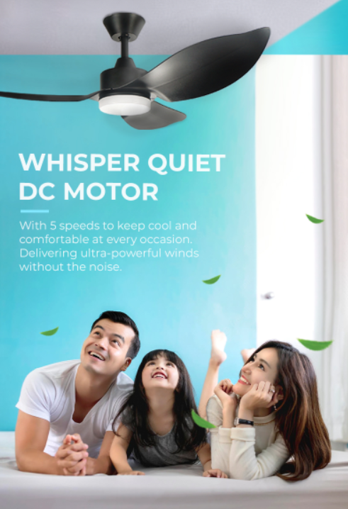 Mistral D'fan DC Space 46" with LED tri-color (Inverter DC Fan)