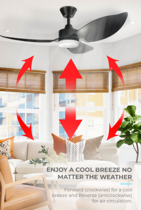 Mistral D'fan DC Space 46" with LED tri-color (Inverter DC Fan)