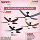 [Daiko 4 Room Nikko Package] Daiko Nikko 54 X 1 + Daiko Nikko 44 X 3 (DC Inverter Fan)