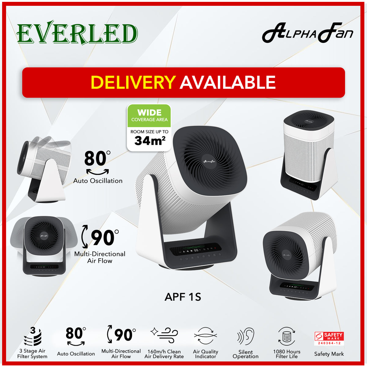 Alpha 2-in-1 Air Purifier Fan