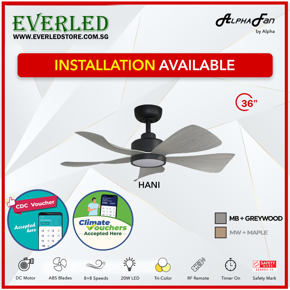 *STANDARD INSTALLATION* Alpha DC Hani 36