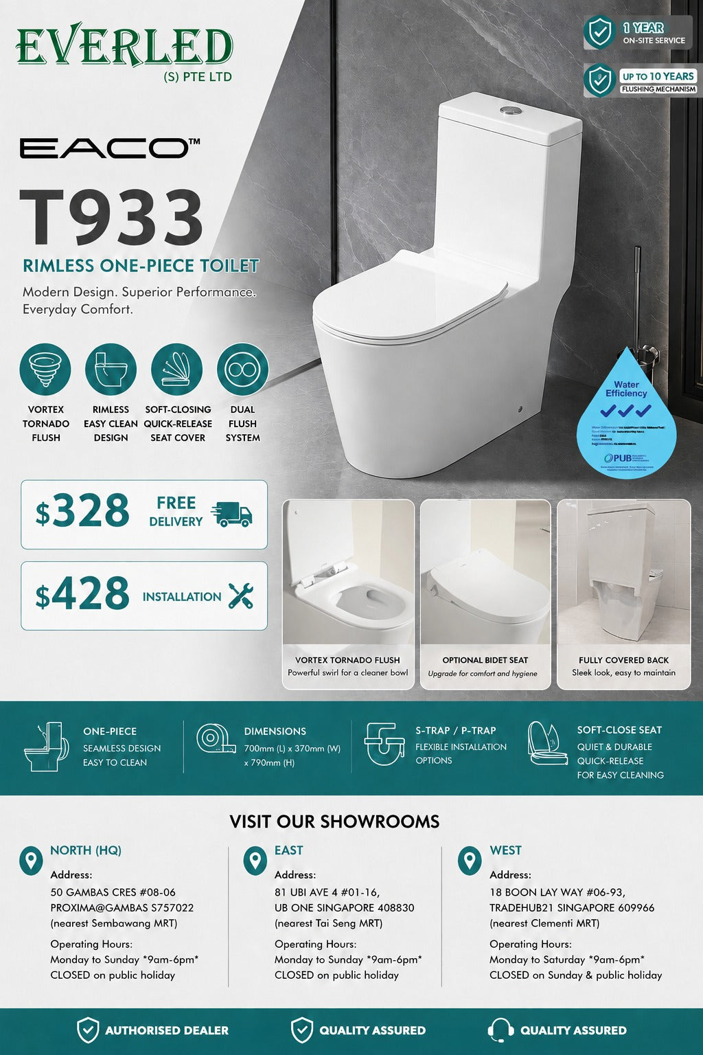 Eaco T933 - Water Closet (WC)