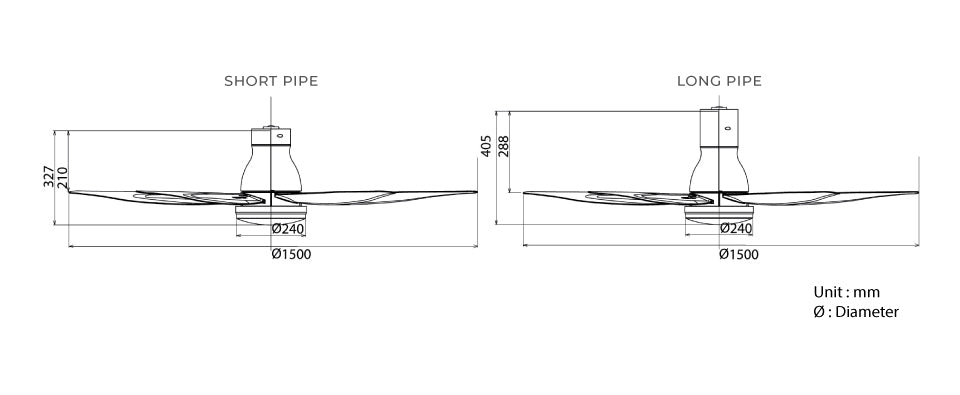 *FREE STANDARD INSTALLATION*  KDK DC Fan U60FW (5 Blades 60" inch with LED Light) *CDC & Climate Voucher Accepted In Showroom*