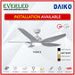 *FREE INSTALLATION* Daiko DC Yuga 5 48"/60"  with Tri-color LED (Inverter DC Fan)