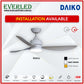 Daiko DC Raku 42"/52" with Dimmable Tri-color LED (Inverter DC Fan)
