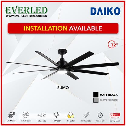 Daiko DC Sumo 72"  with Tri-color LED (Inverter DC Fan)