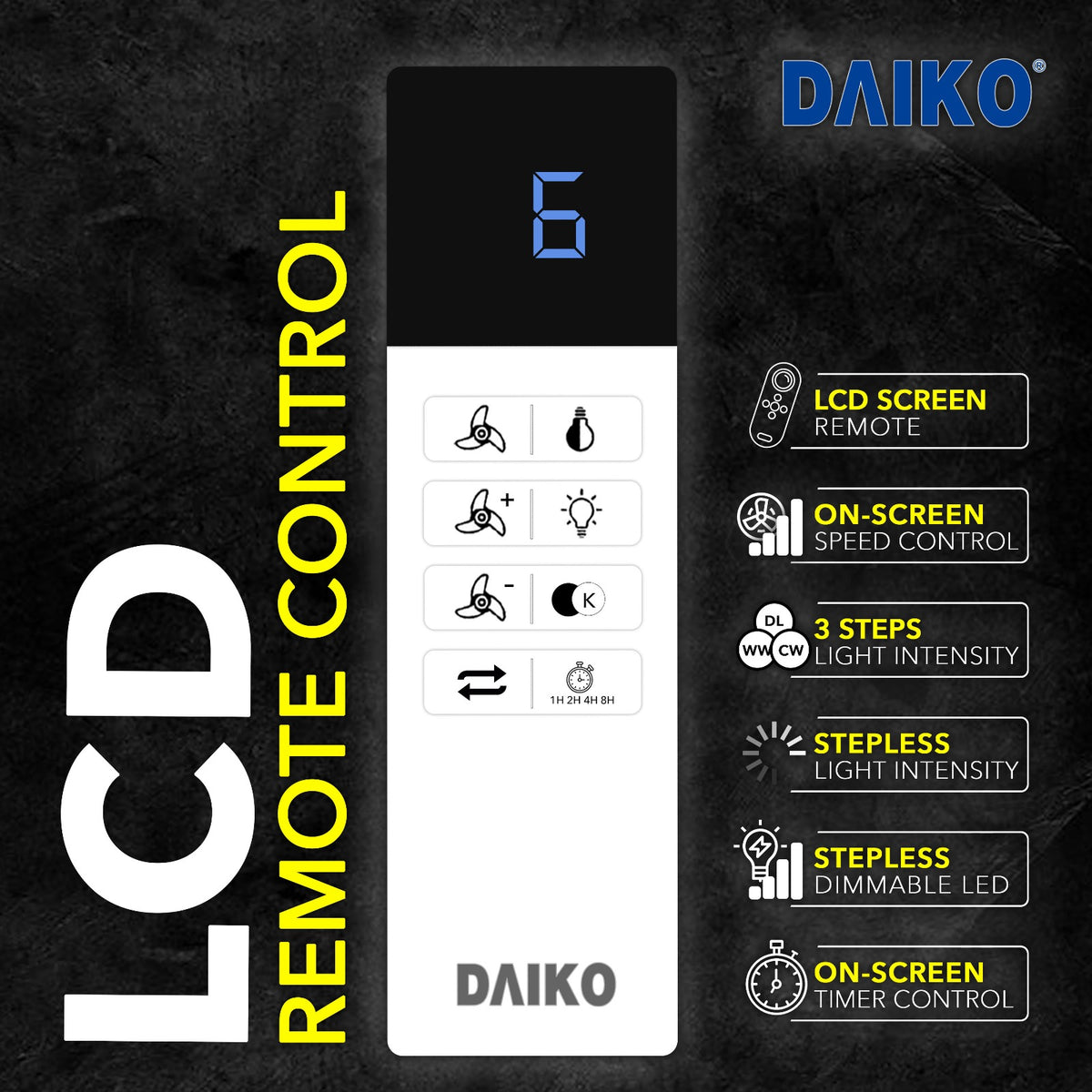*FREE INSTALLATION* Daiko DC Yuga 5X 48"/60"  with DIMMABLE Tri-color LED (Inverter DC Fan) *CDC & Climate Voucher Accepted in Showroom*