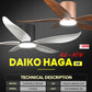*FREE INSTALLATION* Daiko DC Haga 5B (Fuji) 36"/46"/52" with Tri-color LED (Inverter DC Fan)