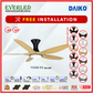 *FREE INSTALLATION* Daiko DC Yuga 5X 48"/60"  with DIMMABLE Tri-color LED (Inverter DC Fan) *CDC & Climate Voucher Accepted in Showroom*