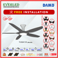 *FREE INSTALLATION* Daiko DC Yuga 5X 48"/60"  with DIMMABLE Tri-color LED (Inverter DC Fan) *CDC & Climate Voucher Accepted in Showroom*
