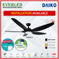*FREE INSTALLATION* Daiko DC Yuga 5 48"/60"  with Tri-color LED (Inverter DC Fan) *CDC & Climate Voucher Accepted in Showroom*