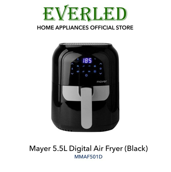 MAYER 5.5L Digital Air Fryer (Black) [MMAF501D]