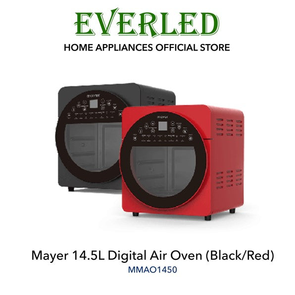 MAYER 14.5L Digital Air Oven (Black/Red) [MMAO1450]