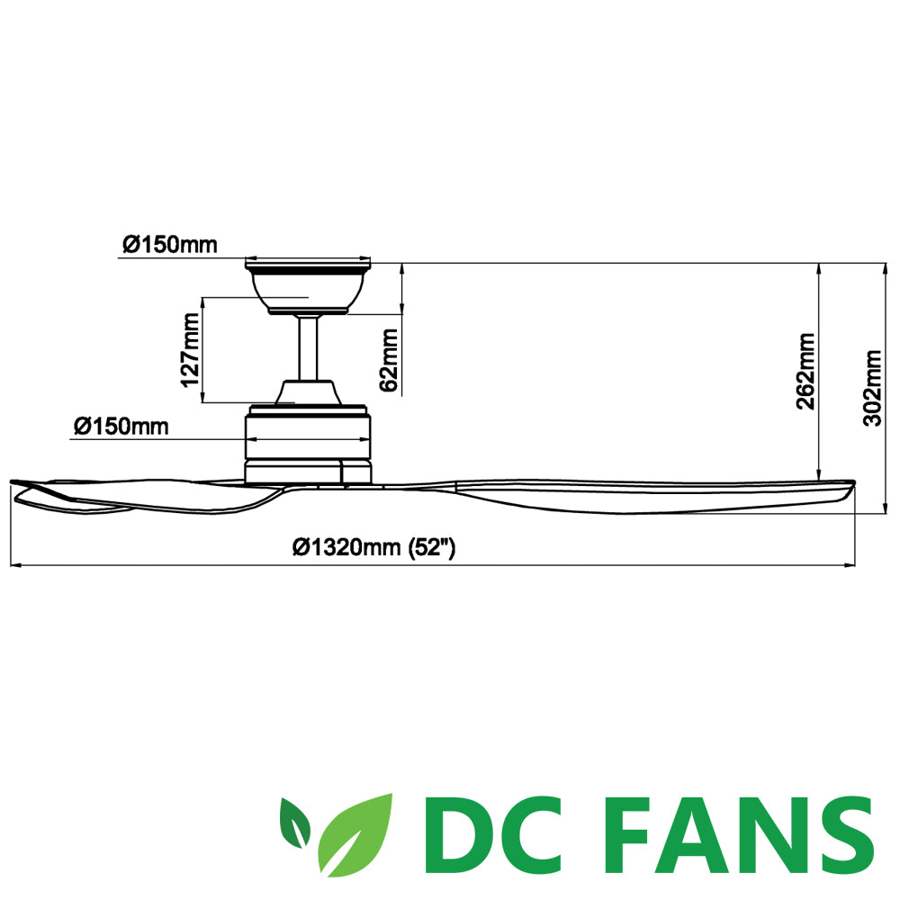 Acorn DC Intaglio DC-159 (40" / 52") (Inverter DC Fan)