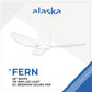 Alaska DC e-Fern V 46"/56" (SMART DC Fan) with Samsung dimmable light kit