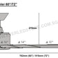 Kaze DC Kepler HMS960/HMS972 60"/72" (Inverter DC Fan)