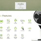 Alpha DC 2 IN1 STAND FAN 360 (12 Speeds Inverter DC Stand Fan)