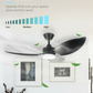 Mistral D'fan DC Space 46" with LED tri-color  (Inverter DC Fan)
