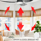 Mistral D'fan DC Space 46" with LED tri-color  (Inverter DC Fan)