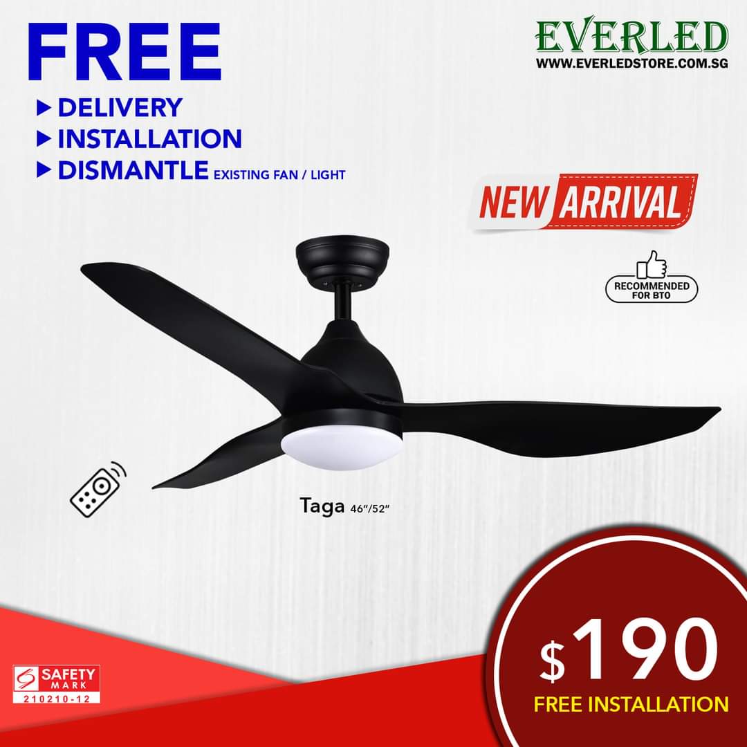 *FREE INSTALLATION* Daiko DC Taga 46"/52" with Tri-color LED (Inverter DC Fan)