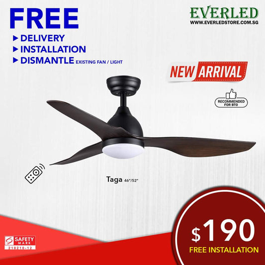 *FREE INSTALLATION* Daiko DC Taga 46"/52" with Tri-color LED (Inverter DC Fan)
