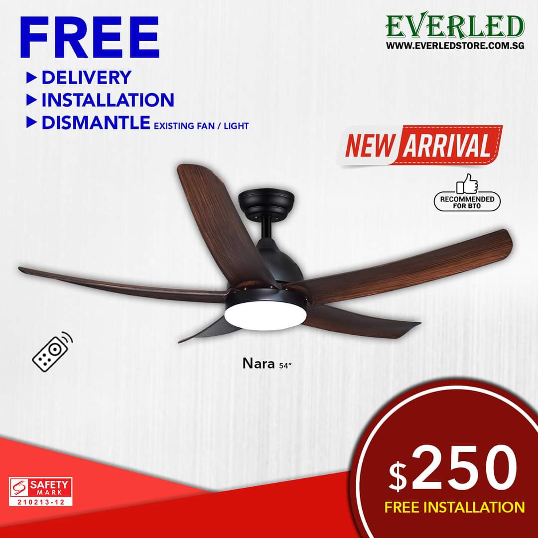 [Daiko 3 Room Flat Package] Daiko Nara X 1 + Daiko Taga X 2 (DC Inverter Fan)